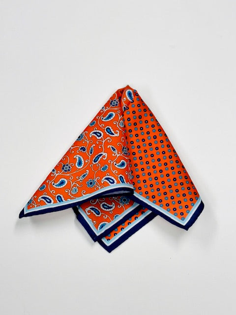 Orange | Print Pocket Square